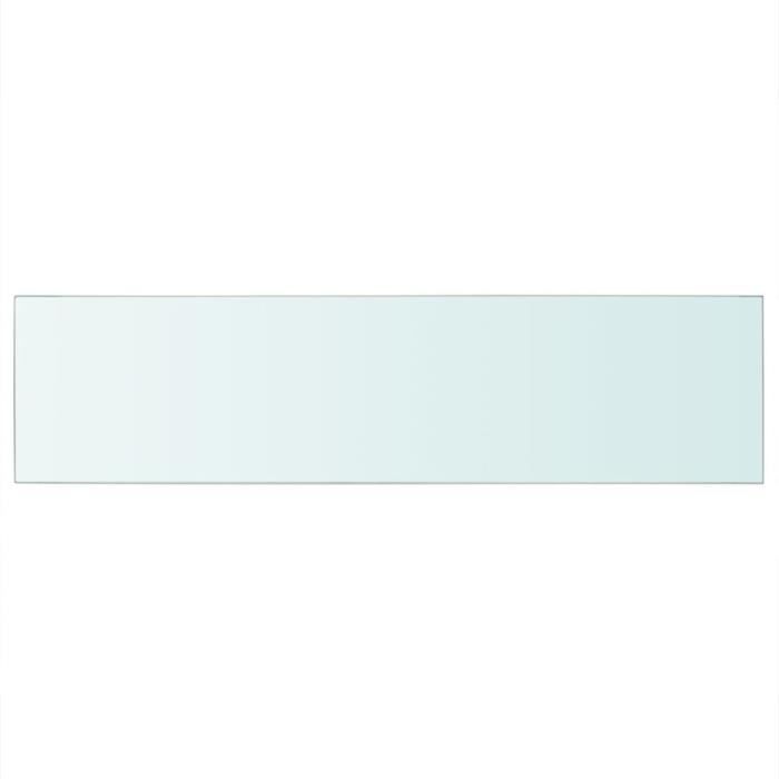 VidaXL Shelf Panel Transparent Glass 100 X 25 Cm