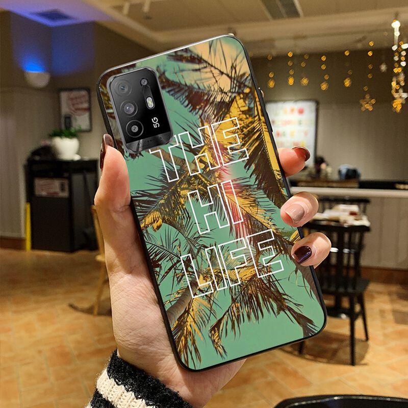 Aloha Palm Trees Funda Phone Cover For OPPO A74 A94 5G A3S A5S A9 A12 A15 A15S A52 A53 A53S A72 A73 2020 A91 5G Cases Coque