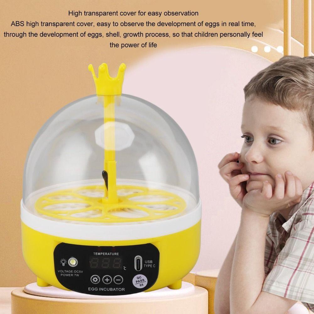 Temperature Humidity Control Mini Egg Incubator Chicken Duck Pigeon Quail Bird