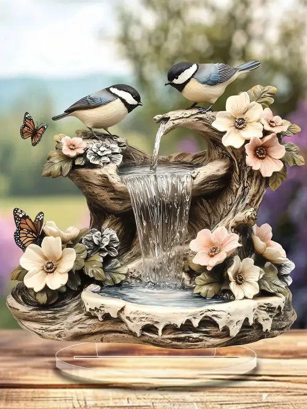 1 piece bird butterfly garden fountain home decoration ornament suitable for home decoration is an ideal gift for family members