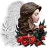 Богиня Силиконовая форма Богиня Розы Формы для мастики Инструменты для украшения торта Топпер для кексов Конфета Смола Глина Шоколад Паста гампа