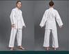 judo uniform karate uniform belt included 100% cotton practice school martial arts loose sportswear set plain top pants belt school physical