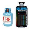 Propane Butane LPG Fuel Gas Tank Level Indicator Magnetic Gauge Bottle Temperature Measuring Stick Test Card