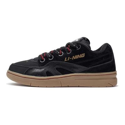 Li Ning 937 Deluxe SP Low Suede Leather Удобные Универсальные Нескользящие Амортизирующие Прочные Легкие Низкие Кроссовки Для Скейтбординга Мужские Кроссовки AGBR095-3