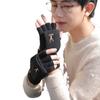 Gloves Men'S Warm Winter Fingers Couple Student Writing Dew Fingers Autumn Knitting Wool Flip