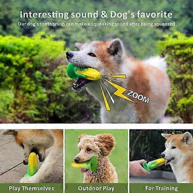 Dog Chew Toys 9x9x16CM, Durable Dog Bite Toy Stick, Used for Cleaning Teeth, Chewing, Training and Playing, Yellow
