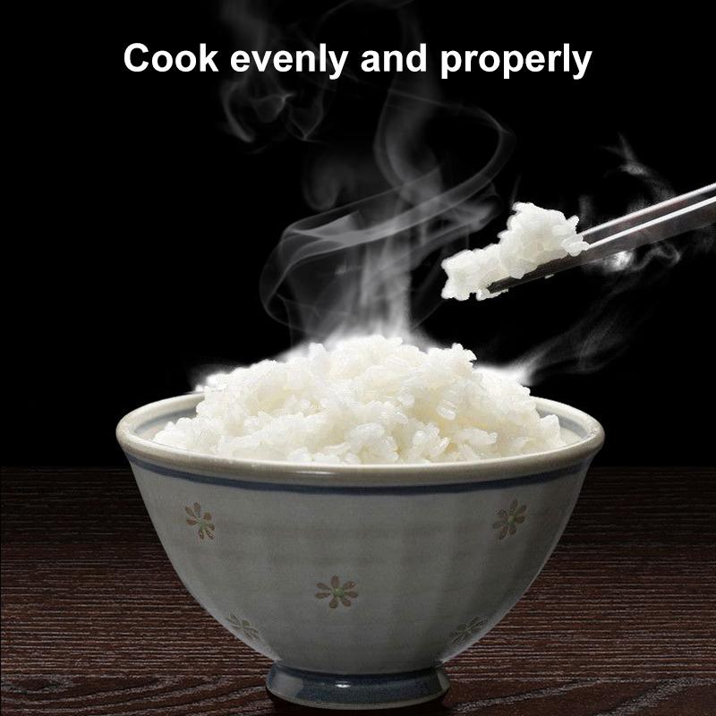 Электрическая рисоварка мощностью 400 Вт/2 л с мерным стаканом, ложкой для риса, корзиной для приготовления на пару, внутренней кастрюлей с антипригарным покрытием