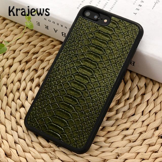 Krajews текстура змеиной кожи, модный чехол для телефона для iPhone 14 6s 7 8 plus X XR XS 11 12 13 pro max Samsung S21 S22ultra Plus