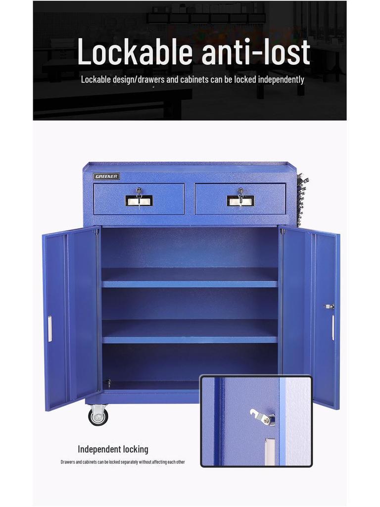 Тележка для мобильного инструмента Green Forest: Многофункциональная мастерская тележка с прочными ящиками