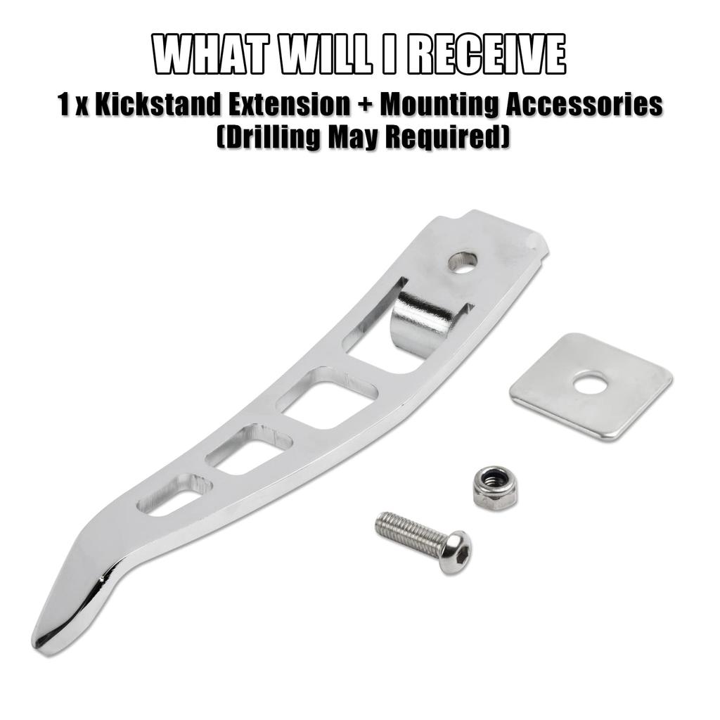 For Kickstand Extension Fit Dyna 1993-2017