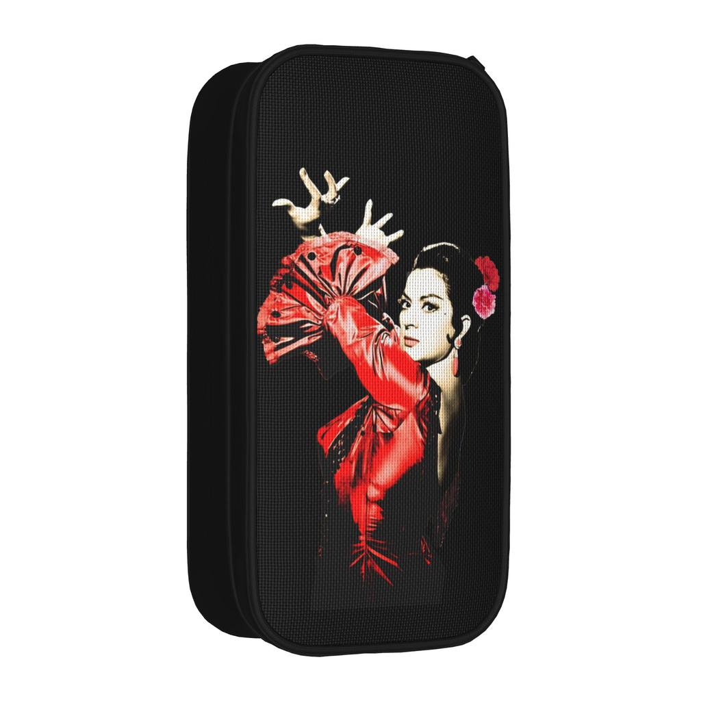 Fun Lola Flores Singer Pencil Case Pencilcases Pen for Girls Boys Large Storage Bags Students School Gifts Accessories