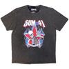 Sum 41 Unisex Adult All Killer No Filler Skeleton Stone Wash T-Shirt