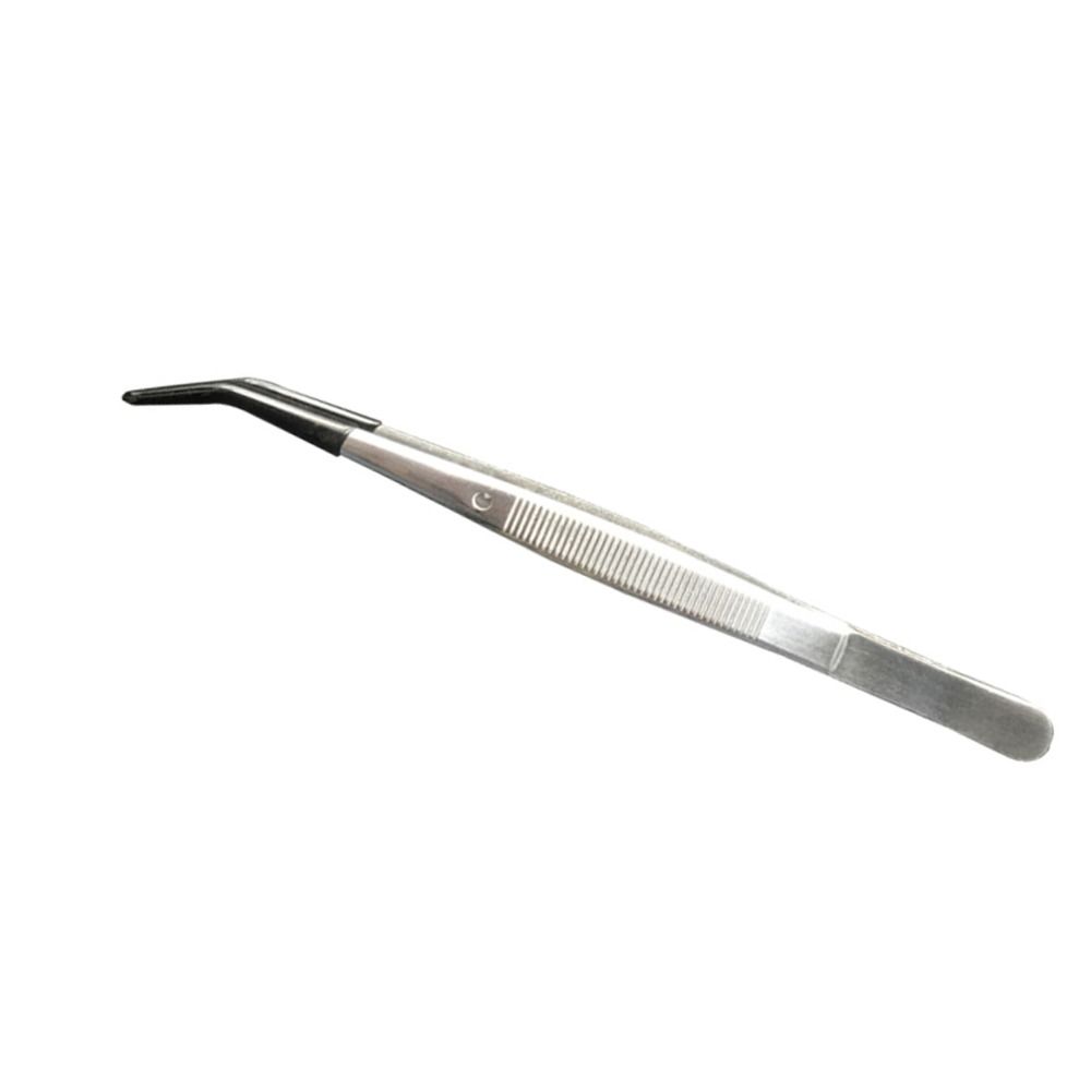 Изогнутый пинцет из нержавеющей стали 6,2 дюйма пластиковый для инструментов для изготовления поделок пинцет для поделок для ювелирных изделий