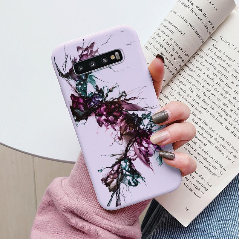 Цветной Роскошный Мраморный Чехол Для Samsung Galaxy S10 S 10 Plus S10E Fundas Мягкий ТПУ Защита Задняя Крышка Для Samsung S10 Ударопрочный