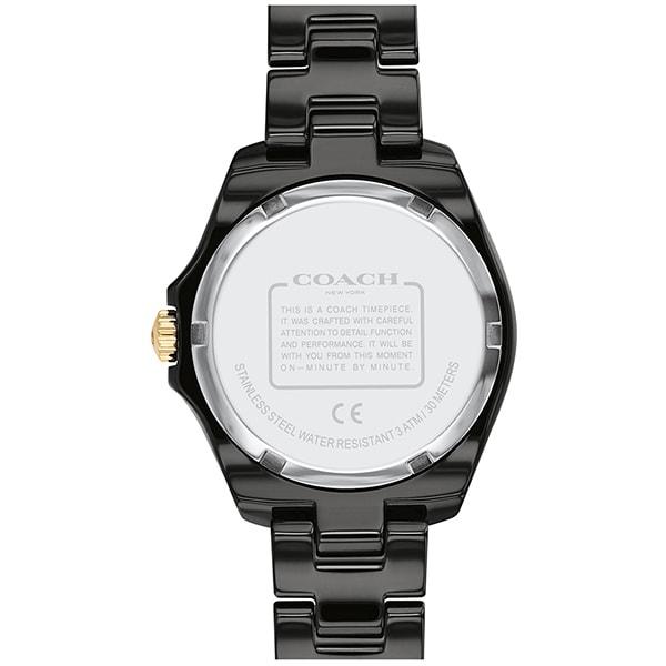 Coach PRESTON 33mm Stainless Steel & Ceramic Case 14503461 Wrist Watch
