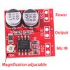 Dc 5V-12V Lm386 Electret Microphone Power Amplifier Board Gain 200 Times Mic Amp