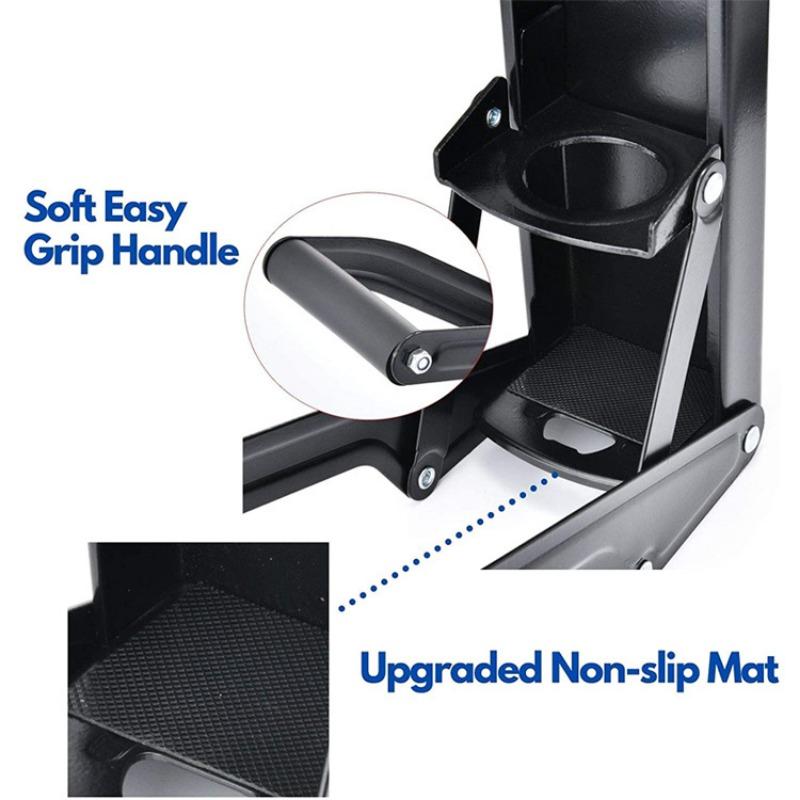 Дробилка для банок и открывалка для бутылок на 16 унций, прочная стальная резиновая ручка, кухонный инструмент для переработки банок из-под пива, бутылок