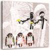 Canvas Print, Banksy Gangsters with Bananas and 3 Monkeys