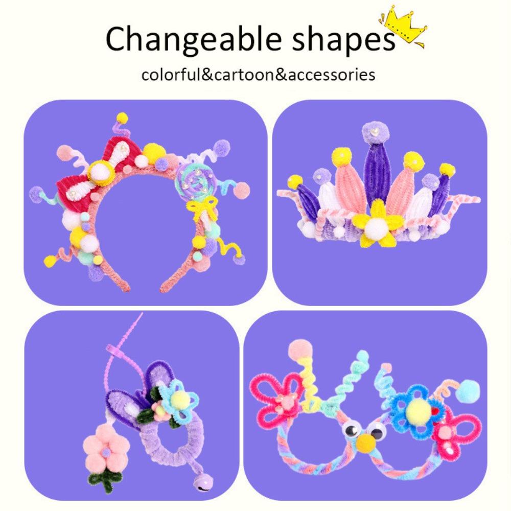 Material Package Macaron Color Fuzzy Wire Encrypted Fur DIY Flower Bouquet New Plush Strip