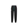 Embroidered Logo Casual Mid-Rise Drawstring Knit Sports Pants Men Bottoms Black 625803-01