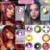 Color Contact Lenses For Eyes 1Pair Anime Cosplay Colored Lenses Blue Red Halloween Lenses Contact Lens Beauty Makeup