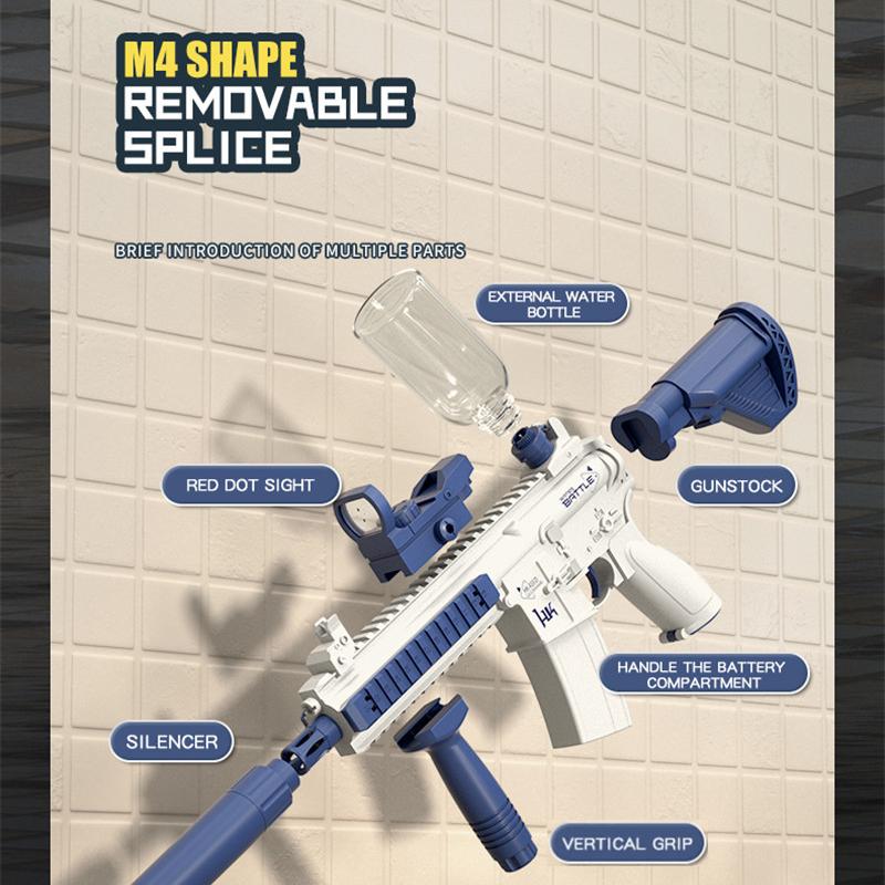 M416 Игрушка с водяным пистолетом, играющая с водой весной и летом, игрушки для взрослых и детей, электрические автоматические пистолеты высокого давления непрерывного запуска
