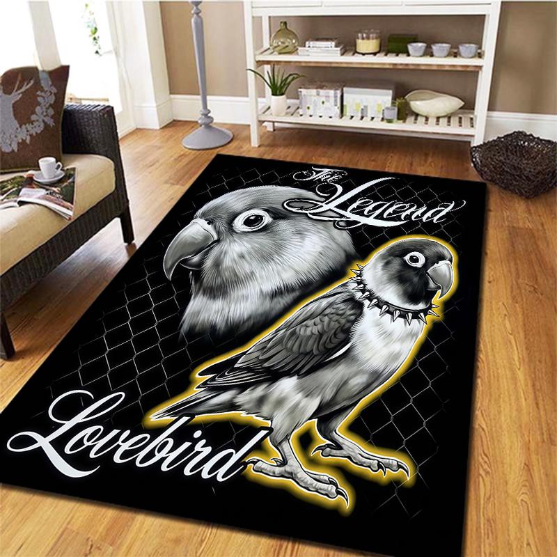 Serious Dark Animals Pattern Square Carpet,Area Rug,Carpet Rug for Living Room Bedroom Sofa Playroom Decor,Non-slip Floor Mat,Holiday Birthday Gifts