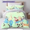 Skipand Loafer Pattern Bedding Quilt Set Quilt Cover Pillowcase Home Decoration Birthday Gift (1 * duvet cover + 2 * pillowcase, without core)