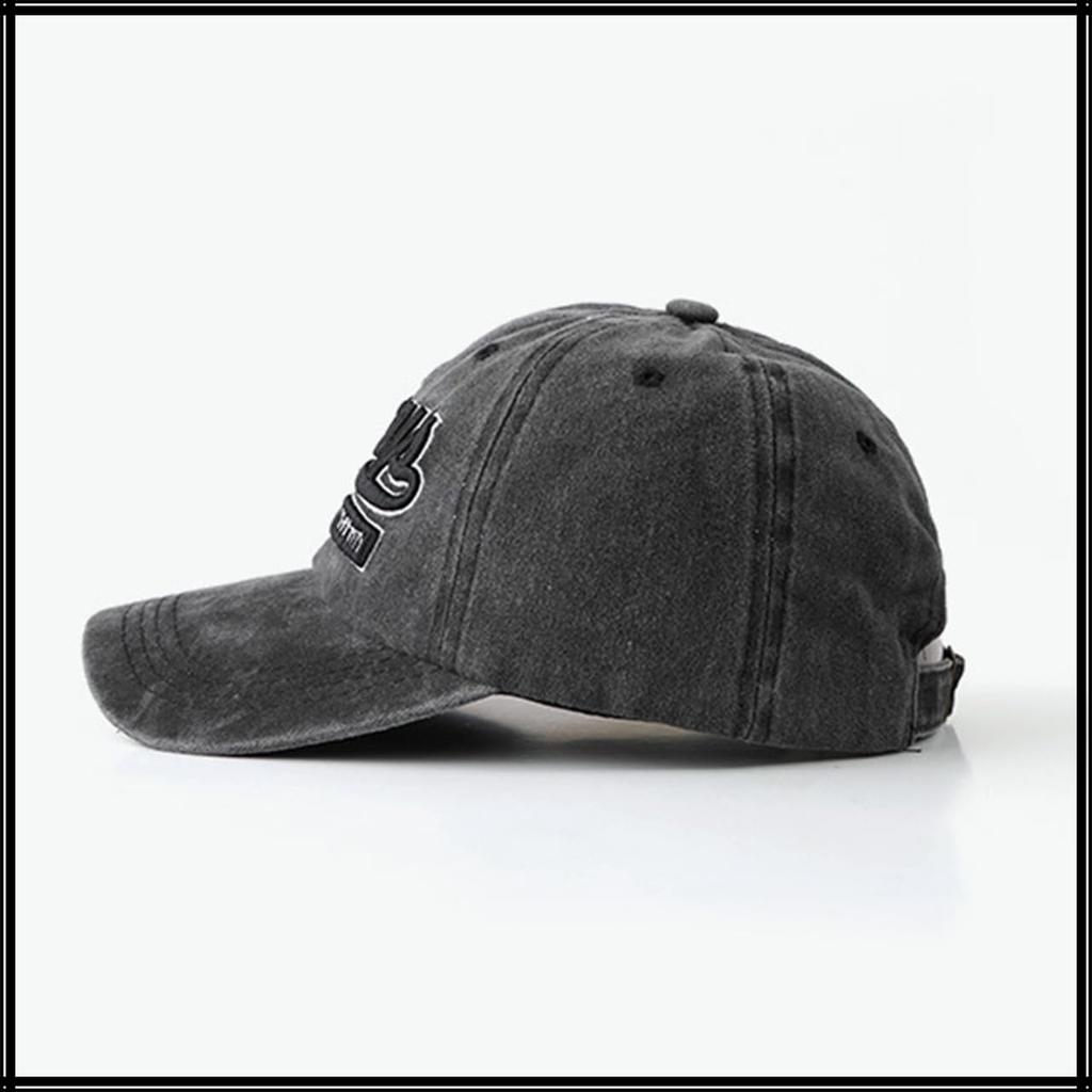 Шляпа Кепка Крутой Деним Повседневный Вышивка Винтаж Мужчины Женщины CZ456 [Белый Клык] (Кофе)