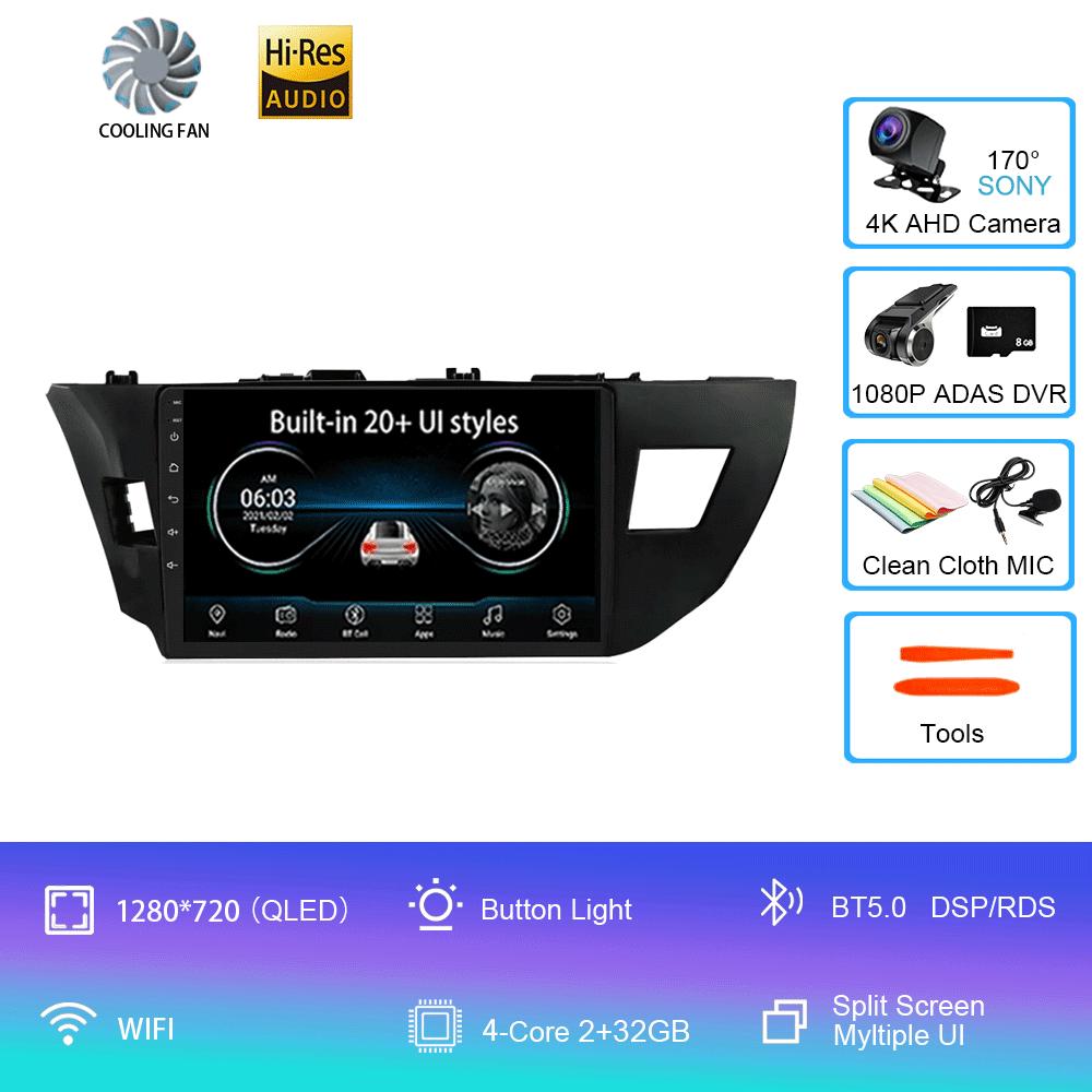 Android 14 Car Radio Toyota Corolla 11 2012 - 2016 Multimedia Video Player Stereo Navigation GPS No 2din 2 din dvd