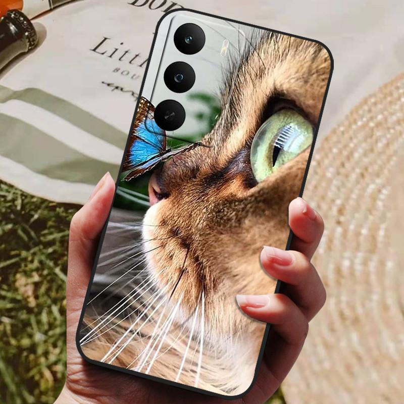 Чехол для OPPO Realme C71 Мягкий силикон Роскошный ударопрочный чехол для Realme C73 ТПУ Чехол Милый кот Funda Оболочка RealmeC71 4G Глобальный
