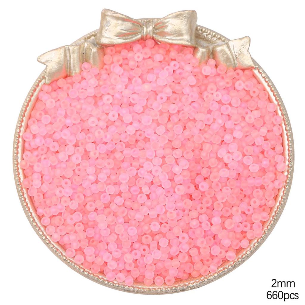 Высококачественные матовые стеклянные бусины-бисер разных цветов для изготовления украшений своими руками