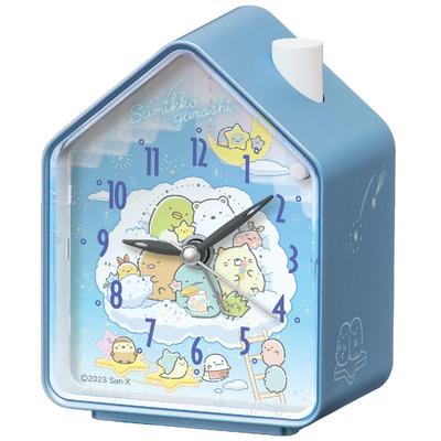 Будильник Sumikko Gurashi Светло-голубой перламутровый 110 x 86 x 63 мм CQ166L