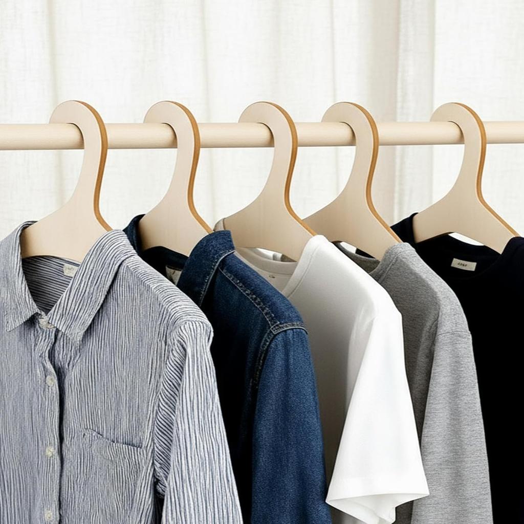 Wooden Kids Hangers 10 Pack 9 inch Cute Wood Baby Hanger Nursery Hangers Non Slip Coat Hanger Newborn Hangeri for Baby Kids Toddler Coats Pants Suits