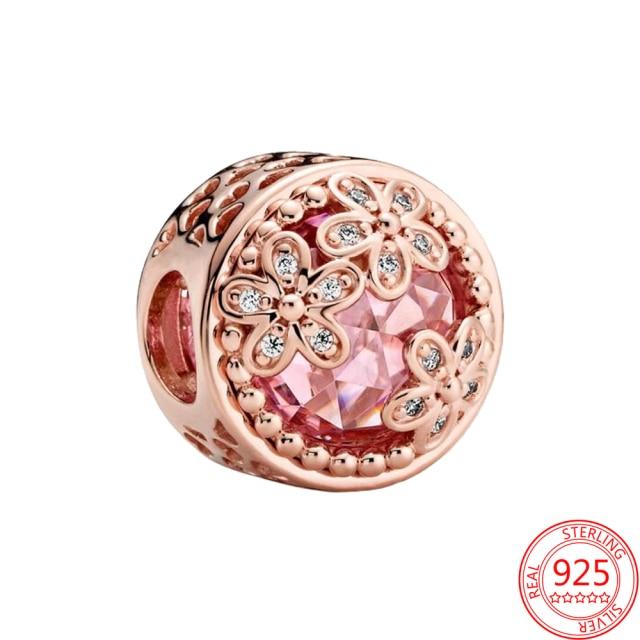 925 Sterling Silver Glass Beads Charms for Jewelry DIY Making Fit Original Bracelets Bangles for Women Gift