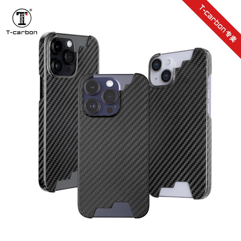 Чехол для iPhone 14 из настоящего карбонового волокна от T-carbon