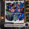 TapestryLuke Littler Custom Name Text Personalized Wall Hanging Tapestry Home Wall Decor