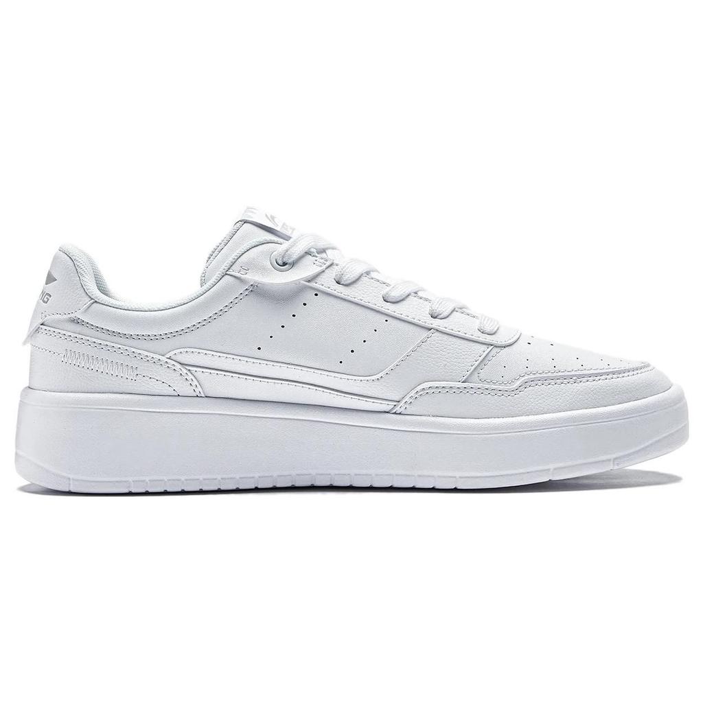 Li Ning Qing Yi Anti-Slip Shock Absorption Low-Top Skate Shoes Men Sneakers White AGCT401-1