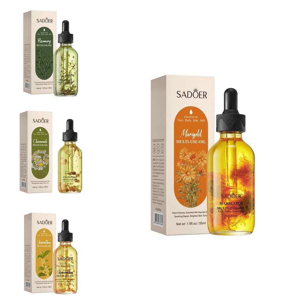 Sadoer 55ml Rose Dry Flower Multi-effect Massage Oil For Nourishing Skin And Body