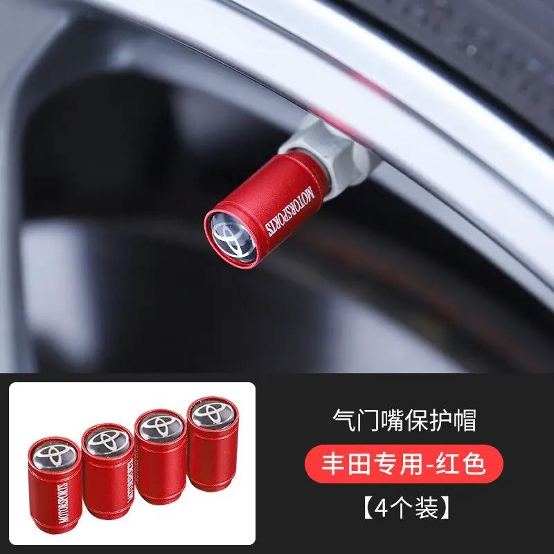 4 шт. Матовые колпачки на ниппель колеса автомобиля для Toyota RAV4 Corolla Camry Frontier Supra C-HR Hilux Tacoma PradoCorolla CHR Аксессуары