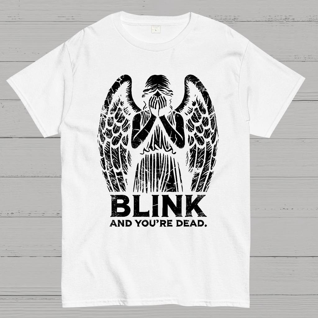 Blink And You're Dead Unisex 100% Cotton Summer Casual Cool Loose T-Shirt