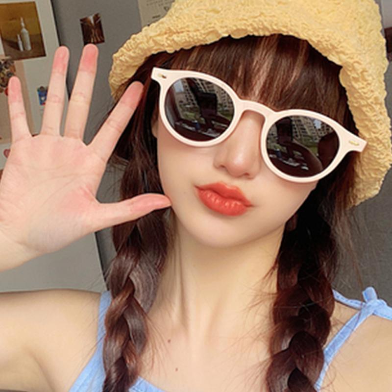 Vintage Colorful Round Sun Glasses Women Men Retro Trend Brand Designer Sunglasses Climbing Camping Female Male Eyeglasses