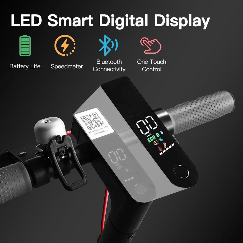 Новый модернизированный электрический самокат, 350 Вт, умный самокат для взрослых с приложением, максимальная нагрузка 120 кг, амортизирующий противоскользящий складной электрический самокат