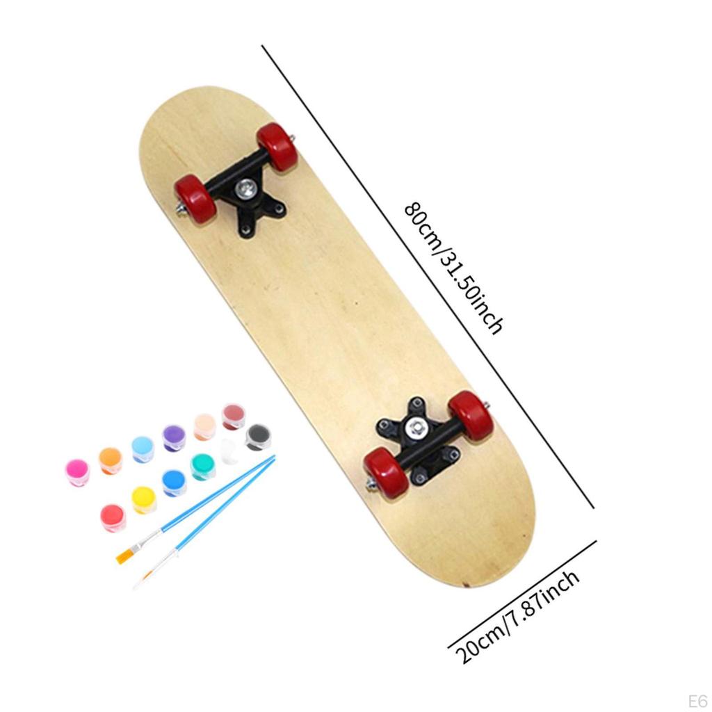 Blank Skateboard Complete DIY Kids Outdoor Toys Sport Deck for Beginner