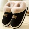 [Cozy Fleece Slippers] Men's & Women's Cozy Fleece Slippers with Thick Sole - Warm Winter Indoor/Outdoor House Shoes, Slip-On Design, Plush Lining