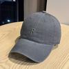 New R Simple Letter Print Soft Top Baseball Cap for Women, Breathable Spring/Summer Trendy Youthful Duckbill Cap for Men, Versatile Korean Style