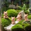 Small Resin Crafts 4Pcs Mini Kangaroo Figurines Cute Animal Miniature for Figurines Fairy Garden Decor DIY Craft Ornament Desk Decoration
