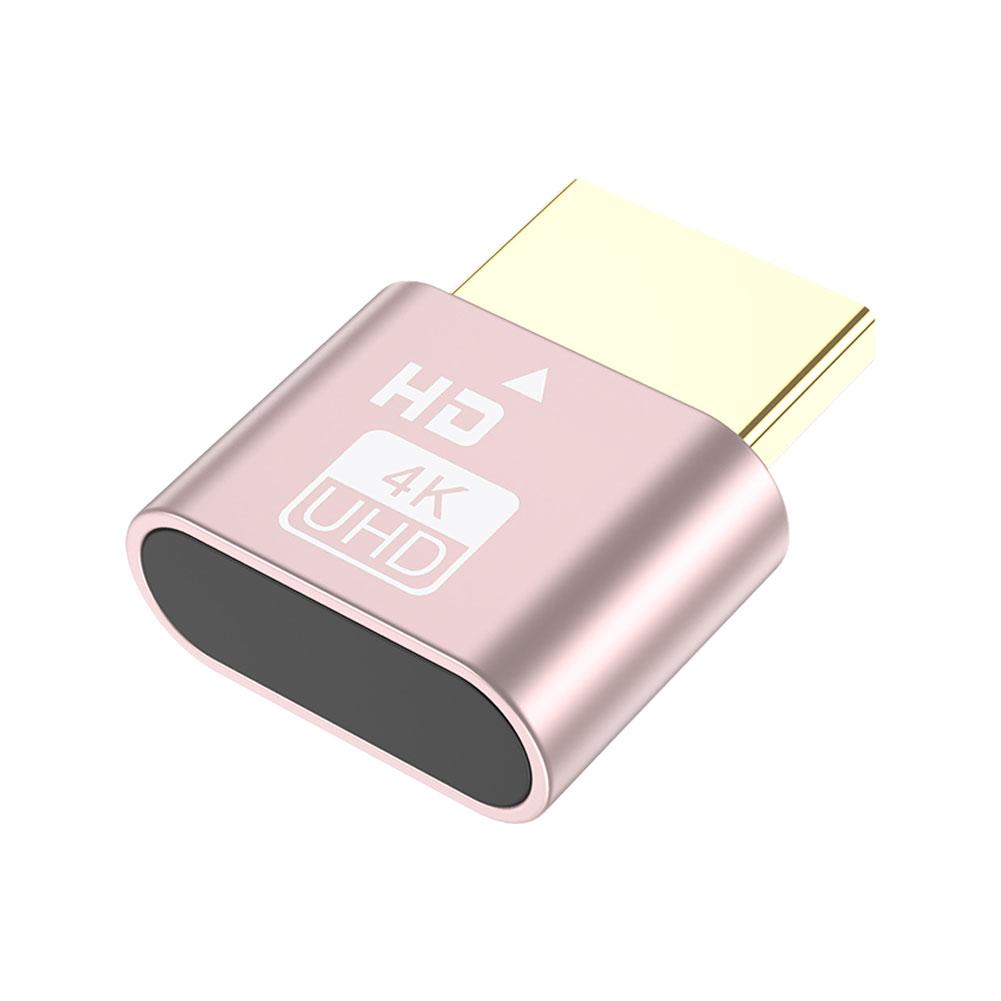 VGA Virtual Display Adapter 4K HDMI-compatible 1.4 Headless Plug EDID Emulator Lock Plate Displ I7M0