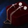 Metal Star Collar Brooch Chain Double Layer Chain Lapel Pin Creative Gift Shirt Collar Pin