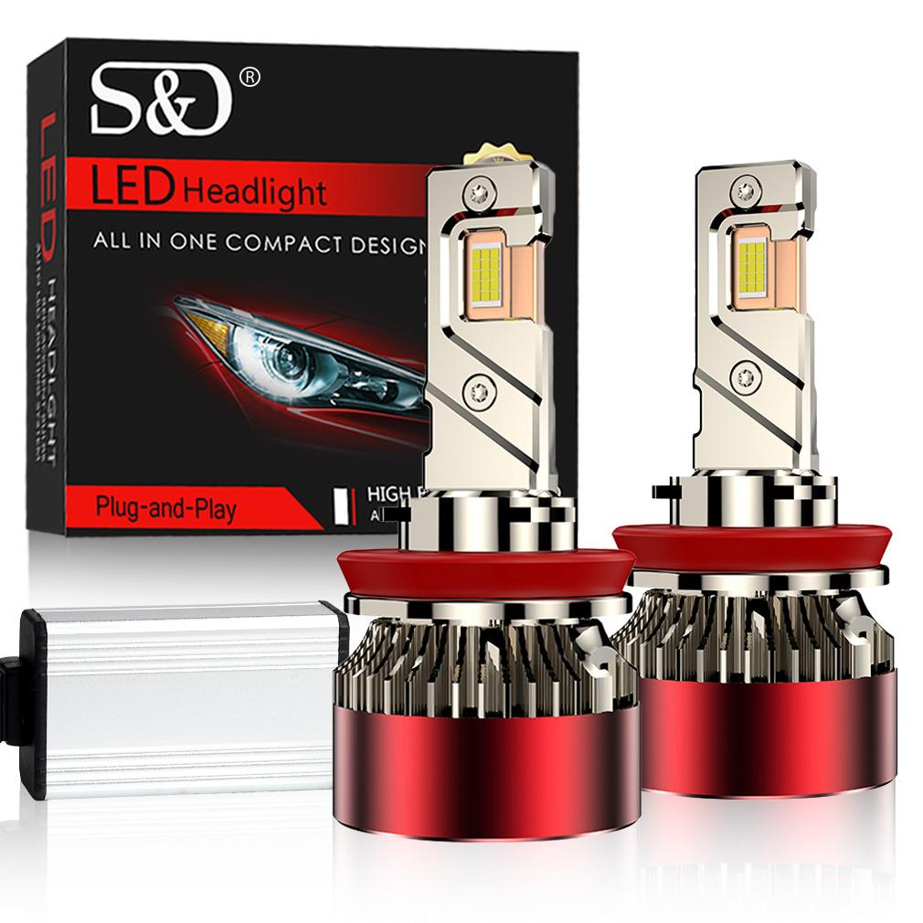 2 шт. Светодиодные лампы для фар H7 H4 6500K H1 H8 H11 Led 9005 HB3 9006 HB4 Автомобильная лампа 120 Вт 60000 лм 9012 Hir2 Высокой мощности Canbus 30SMD CSP Чипы Фара